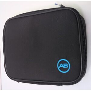 AB Travel Storage Case Black Ballistic Nylon Padded Organizer Bag Excellent